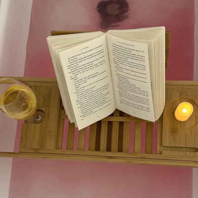 Metal Bathtub Caddy With Wood Handles - Brightroom™ : Target