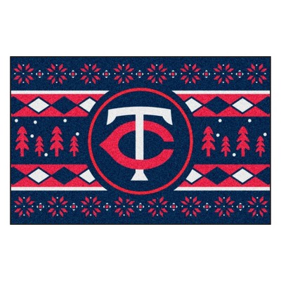 MLB Minnesota Twins 19"x30" Holiday Sweater Rug