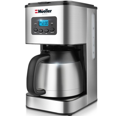 Mueller Ultra Brew Thermal Coffee Maker, 8 cup (34oz) Carafe - Gray