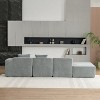 Whisen Modern 4-Seat Sectional Sofa Couches, Free-Combination Couch for Living Room - 4 of 4