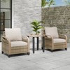 EAGLE PEAK Bistro Table and Chairs, Outdoor Bistro Set - 2 of 4