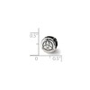 Black Bow Jewelry Sterling Silver Celtic Trinity Bead Charm - 2 of 3