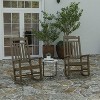 Merrick Lane Set of 2  Poly Resin Indoor/Outdoor Rocking Chairs - 2 of 4