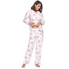 Casual Nights Women's Flannel Long Sleeve Button Down Pajama Set - 2 of 4