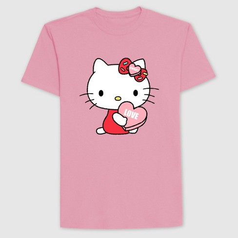 Shop Hmasat Hello Kitty Printed Neon Crew Neck T-shirt with Short