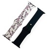 Olivia Pratt 2 Pack Printed and Solid Apple Watch Band - 2 of 4