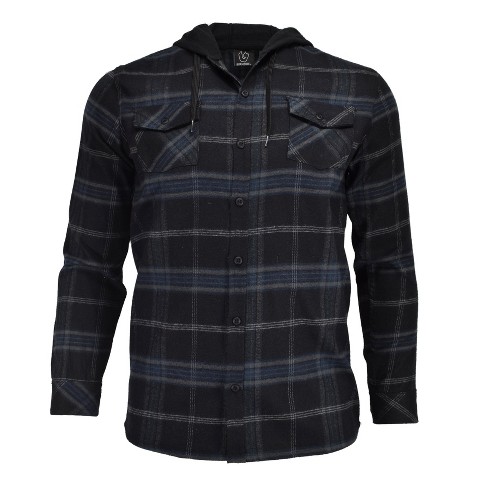 Target flannel hoodie sale