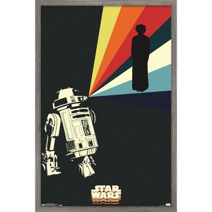 Trends International Star Wars: Saga - R2D2 Projection Framed Wall Poster Prints - 1 of 4