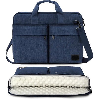 Laptop Bag with Shoulder Strap, Slim Messenger Carrying Case Handbag for Acer Asus Lenovo HP Toshiba Notebook, Blue