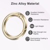 Unique Bargains Metal Spring O Rings Zinc Alloy Durable Multipurpose Lightweight Buckle 5/8 Inch - 2 of 4
