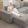 Sectional Couches Sofas, Modular Sectional Sofa with Deep Seat, Upholstered Chenille Convertible Sponge Compression Sofas, No Assembly Required - 4 of 4