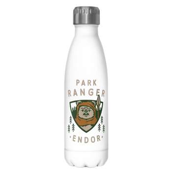 Star Wars Park Ranger Endor Ewok Badge Stainless Steel Water Bottle