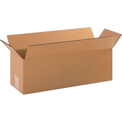 The Packaging Wholesalers 18x6x6 Shipping Boxes 32 ECT Brown 25/Bundle BS180606