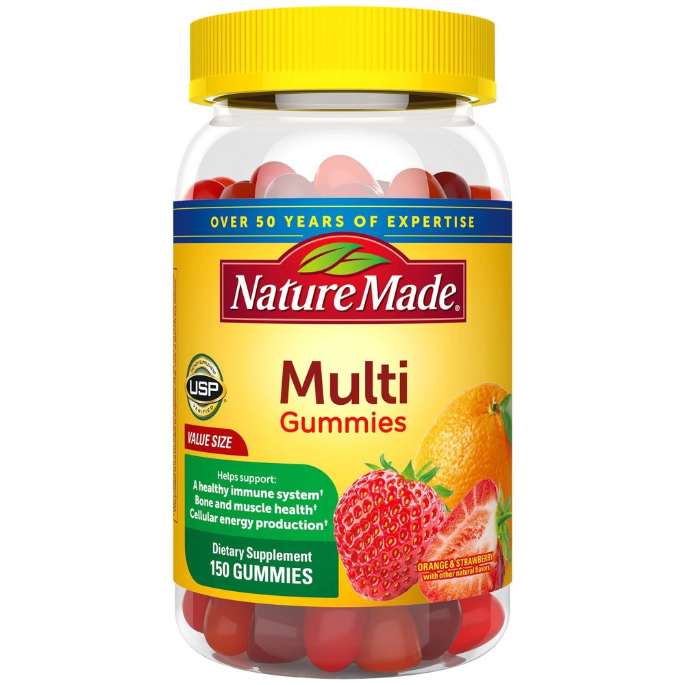 Photos - Vitamins & Minerals Nature Made Multivitamin Gummies - Orange, Cherry & Mixed Berry - 150ct