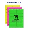 Avery(R) High Visibility Shipping Labels 05964 - 4 of 4