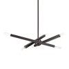Livex Lighting Monaco 6 - Light Chandelier in  Black Chrome - 2 of 4