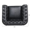 CAVINAS Adjustable Modern Home Sofa Chair Living Room, Rolled Arm 1 Seater Upholstered Sofa, Tufted Sofa Couch - 3 of 4