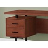 Monarch Specialties Computer Desk Home Office Laptop Left Right Set-Up Storage Drawers 60InchL Work Metal Laminate Brown Black Contemporary Modern - 4 of 4