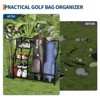 Golf Equipment Organizer, Golf Bag Organizer,Sports Organizer for Garage,Golf Bag Stand for Garage with Baskets,Hooks - 4 of 4