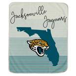 NFL Jacksonville Jaguars Ultra Fleece State Stripe Blanket