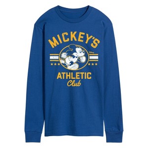 Men's - Disney - Mickeys Athletic Club Long Sleeve Graphic T-Shirt - 1 of 3