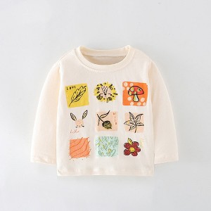 MyKids-Usa Baby Girl Print Pattern Thin Style Autumn New Style Shirt - 1 of 4