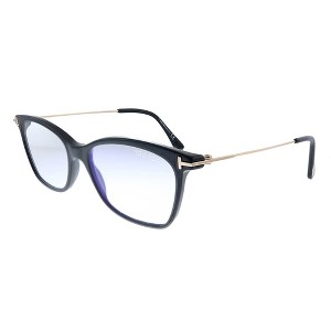 Tom Ford FT 5712-B 001 Womens Square Eyeglasses Shiny Black 50mm - 1 of 3