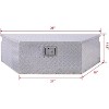 "39" Aluminum Truck Bed Tool Box, 5-Bar Tread Heavy Duty Storage, Lockable Trailer Tongue Organizer for Pickups & RVs, Rustproof Design - 2 of 4