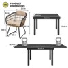 Crestlive Products Modern Aluminum Outdoor Dining sets Expandable Patio Dining Table with arm chairs for 4-10 People Outside - 2 of 4