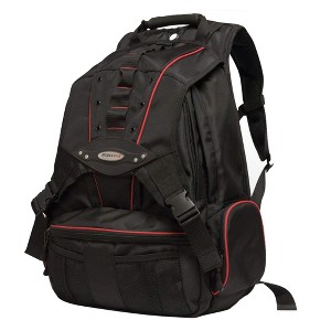 Mobile Edge Premium 17.3" Laptop/Tablet Backpack - Black/Red Trim - 1 of 4