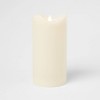 8" x 4" LED Flickering Flame Candle Cream - Threshold™ - image 3 of 3