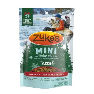 Zukes Mini Naturals Turkey and Cranberry Flavor Chewy Training Dog Treats - 5oz - 1 of 4