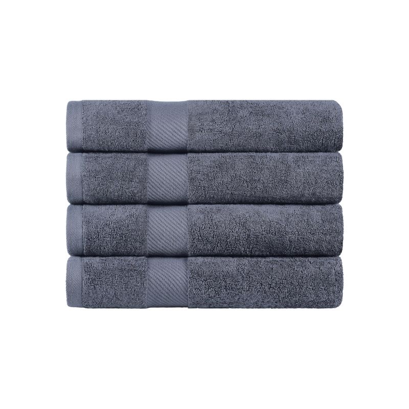 Luxury Cotton Solid Medium Weight Bath Towel Set by Blue Nile Mills, 1 of 7