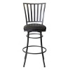 TOAOTBNBOB 360° Swivel Bar Stools with Metal Footrest, Comfortable Bar Chairs with Soft Cushion, Industrial Barstools for Kitchen Island - 2 of 4