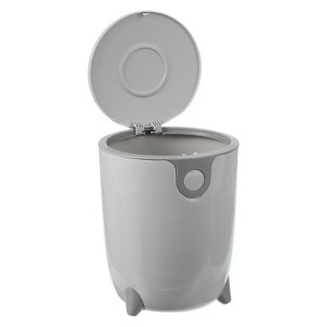 Unique Bargains Recycling Cute Small Desktop Office Bathroom Trash Can with Lid - 1 of 4