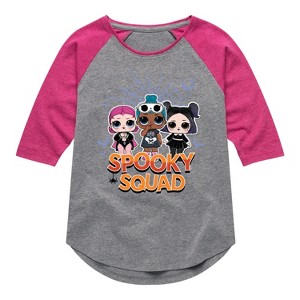 Girls' LOL Surprise! Halloween  - Athletic Heather/Fuchsia - Large - 1 of 4