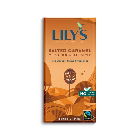 Lily's Salted Caramel Milk Chocolate Style Bar - 2.8oz : Target
