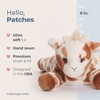 Bearington Baby Patches Plush Stuffed Animal Giraffe with Rattle, 8 inches - 3 of 4
