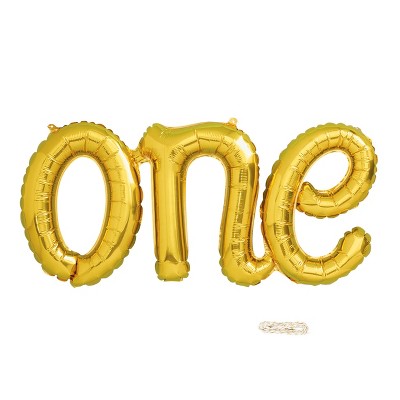 One Script Foil Balloon Gold - Spritz™