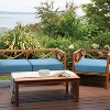 Ravenna Water-Resistant Square Patio Seat Cushion Slip Cover and Foam - Classic Accessories - 2 of 4