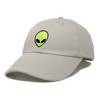 Dalix Alien Embroidered UFO Dad Hat Cotton Baseball Cap Adjustable Mens - 4 of 4