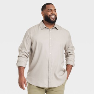 Men's Vintage Long Sleeve Poplin Shirt - Goodfellow & Co™ - 1 of 3