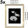 Americanflat 11x14 Picture Frame  - Set of 5 - Use as 8x10 Frame with Mat or 11x14 Frame Without Mat - Gallery Wall Frame Set for Wall Display - Gold - 2 of 4