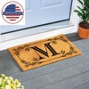 28" x 16" Monogram Coir Mat, Letter  "M" - 4 of 4
