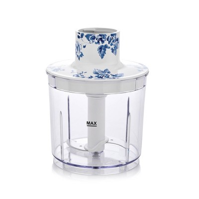 Laura Ashley White and Blue Floral 4-in-1 Immersion Blender Set