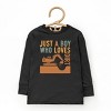 The Juniper Shop Just A Boy Who Loves Dirt Toddler Long Sleeve Tee - 2 of 4