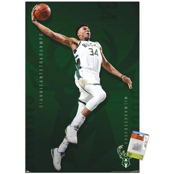 Trends International NBA Milwaukee Bucks - Giannis Antetokounmpo 19 Unframed Wall Poster Prints