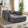 NicBex Modular Sectional Sofa Corduroy Fabric Upholstered U-Shaped Sectional Sofa with Storage Ottoman for Living Room,Apartment - 3 of 4