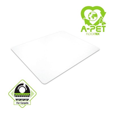 Floortex - Advantagemat Plus APET Rectangular for Low/Standard Pile Carpets Clear
