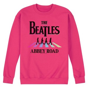 Men's - The Beatles - Abbey Road Rainbow Graphic Fleece Sweatshirt - 1 of 4